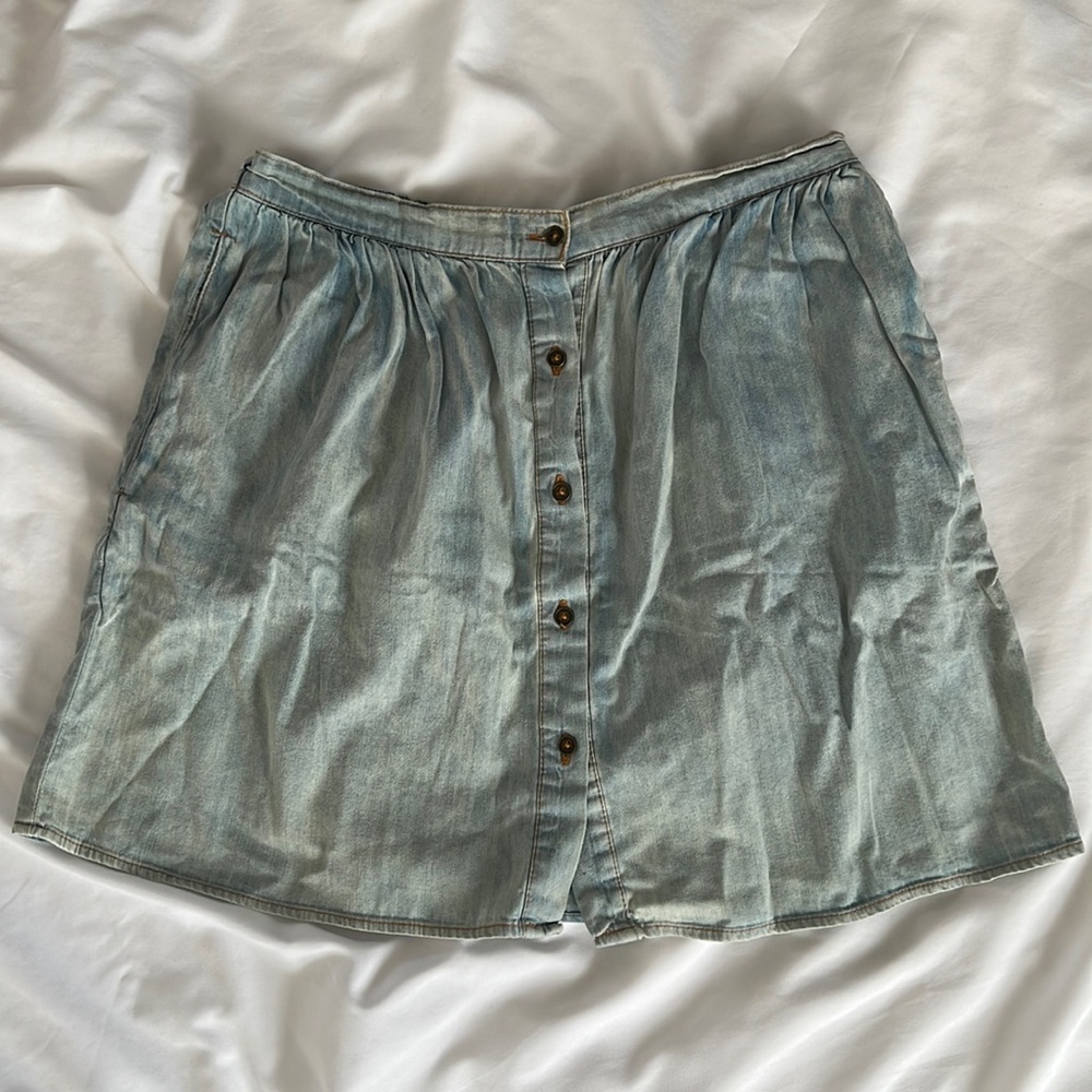 Denim Chambray Skirt